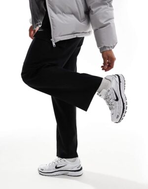 Nike P-6000 серебристо-белые массивные кроссовки для мужчин